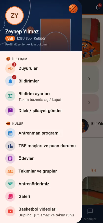 Duyurular, mesajlar, galeri ve daha fazlası